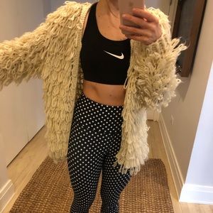 Cozy knit oatmeal long cardigan - boho chic